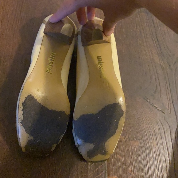 Unlisted Brand Nude Peep Toe heels - Picture 4 of 6